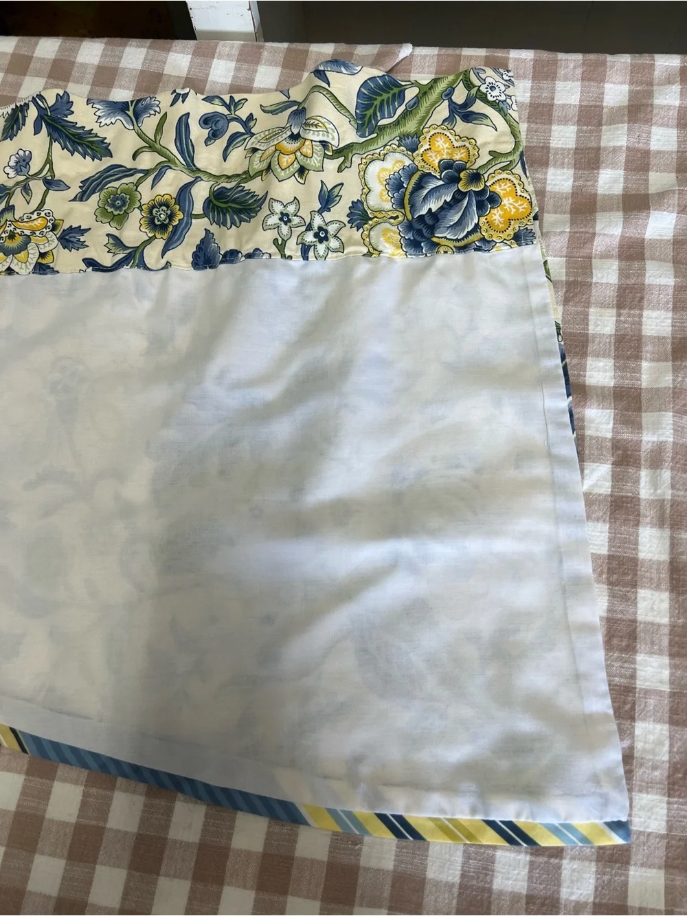 Waverly window valances curtain blue yellow imperial lined cottage core grandma